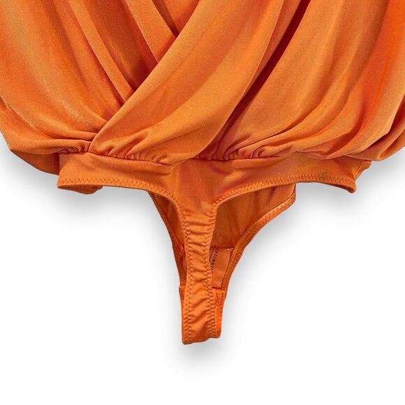 NWT Free People Intimately Night Owl Bodysuit Size S Super Tropical Orange $68 - Picture 12 of 12
